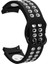 Galaxy Watch 4 44MM Krd-02 Silikon Kordon-Siyah-Beyaz 1
