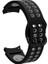 Galaxy Watch 4 44MM Krd-02 Silikon Kordon-Siyah-Gri 1