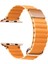 ​​​ Watch 40MM Krd-78 Pu Deri Kordon Strap Kayış-Turuncu 1