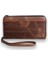 Antik Kahverengi - Taba Çok Fonksiyonlu Hakiki Deri Cüzdan ve El Çantası Erkek / Kadın P3071 1