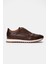 Erkek Kahverengi Deri Sneaker 1