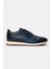Erkek Lacivert Deri Sneaker 1