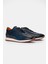 Erkek Lacivert Deri Sneaker 2