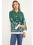 Dolu Iğne Düğmeli Kalın Triko Ceket - Yeşil 1