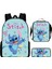 Stitch Animasyon Periferik Sırt Çantası Stitch Ilk ve Orta Okul Çantası Stitch Omuz Çantası Kalem Kutusu Seti (Yurt Dışından) 1