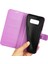 Samsung Galaxy S8 Litchi Için Folio Flip Cüzdan Stand Tasarım - Mor (Yurt Dışından) 4