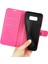 Samsung Galaxy S8 Litchi Için Folio Flip Cüzdan Stand Tasarımı ile Deri Deri Stand Kılıfı - Rose (Yurt Dışından) 4