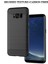 Samsung Galaxy S8 Karbon Fiber Doku Telefon Kasası Fırçalanmış Telefon Tpu Kapağı - Kırmızı (Yurt Dışından) 2