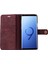Samsung Galaxy S9+ SM-G965 Koruyucu Telefon Kılıfı Çıkarılabilir 2'si 1'si Bölünmüş Deri Flip Kapak Cüzdan-Kırmızı (Yurt Dışından) 4