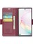 Samsung Galaxy Için Note 10 Artı 4g Rfıd Engelleme Cüzdan Kılıfı Deri Stand Telefon Kapak-Kırmızı (Yurt Dışından) 2