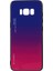 Samsung Galaxy S8 G950 Için Gradyan Renkli Cam+Pc+Tpu Telefon Kasası - Mavi/gül (Yurt Dışından) 1