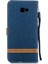 Samsung Galaxy J4 Plus/j4 Prime Için Iki Tonlu Jean Bez Deri Stand Cüzdan Kabuğu - Koyu Mavi (Yurt Dışından) 3