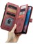 Samsung Galaxy A30S/A50/A50S Için Stand Standı Tasarım Pu Deri Telefon Kılıfı Zipper Cep Cüzdan Telefon Kapağı - Kırmızı (Yurt Dışından) 4