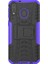Samsung Galaxy M20 Için Kickstand ile 2'si 1 Arada Lastik Deseni Pc+Tpu Hibrid Cep Telefon Kılıfı-Mor (Yurt Dışından) 3