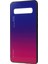 Gradyan Renk Cam+Tpu Telefon Kapak Samsung Galaxy S10 5g - Mavi/gül (Yurt Dışından) 2