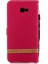 Samsung Galaxy J4 Plus/j4 Prime Için Iki Tonlu Jean Deri Deri Cüzdan Stand Cep Telefonu Kabuğu - Kırmızı (Yurt Dışından) 3