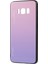 Samsung Galaxy S8 G950 Için Gradyan Renkli Cam+Pc+Tpu Telefon Kılıfı - Pembe/mor (Yurt Dışından) 3