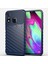 Samsung Galaxy A40 Için Twill Doku Yumuşak Tpu Kılıfı - Mavi (Yurt Dışından) 1