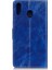 Samsung Galaxy A40 Için Crazy Horse Deri Cüzdan Kılıfı - Mavi (Yurt Dışından) 1