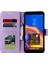 Samsung Galaxy Için Çiçek Deri Cüzdan Cep Telefonu Muhafazası J4+ - Mor (Yurt Dışından) 3
