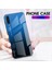 Samsung Galaxy A50/A50S/A30'LAR Için Gradyan Renk Cam+Tpu+Pc Telefon Kılıf Aksesuarı - Mavi/siyah (Yurt Dışından) 2