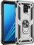 Samsung Galaxy A8 Için Kickstand ile Tpu+Pc+Metal Telefon Kabuğu - Gümüş (Yurt Dışından) 1