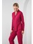 24529 Kadın Düğmeli Pijama Takım 5