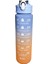 Çocuklar/öğrenciler/dış Mekan Sporları Için 900ML Pipetli Gradyan Renkli Taşınabilir Spor Su Şişesi (Yurt Dışından) 1