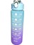Çocuklar/öğrenciler/dış Mekan Sporları Için 900ML Pipetli Gradyan Renkli Taşınabilir Spor Su Şişesi (Yurt Dışından) 1