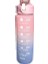 Çocuklar/öğrenciler/dış Mekan Sporları Için 900ML Pipetli Gradyan Renkli Taşınabilir Spor Su Şişesi (Yurt Dışından) 1