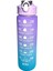 Çocuklar/öğrenciler/dış Mekan Sporları Için 900ML Pipetli Gradyan Renkli Taşınabilir Spor Su Şişesi (Yurt Dışından) 1