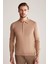 Polo Yaka Merino Yün Camel Triko 4