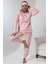 Fwn 5018 Peluş Welsoft Polar Kışlık Yıldızlı Yumoş Kadın Pijama Takımı 2