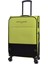 Ultra Light Hafif Lüx Kumaş 2'li Valiz Seti Orta Boy Kabin Boy Yeşil PC8200 2
