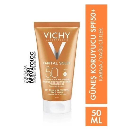 Vichy Capital Soleil Spf 50 Yüz Güneş Kremi 50 ml