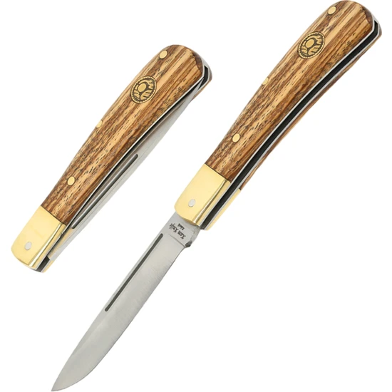 Kam Knife El Yapımı Klasik Katlanabilir ve Fonksiyonel Yaylı Kılıflı Cep Çakısı - Outokumpu 4116 Çelik - Klasik 4116 Bacote
