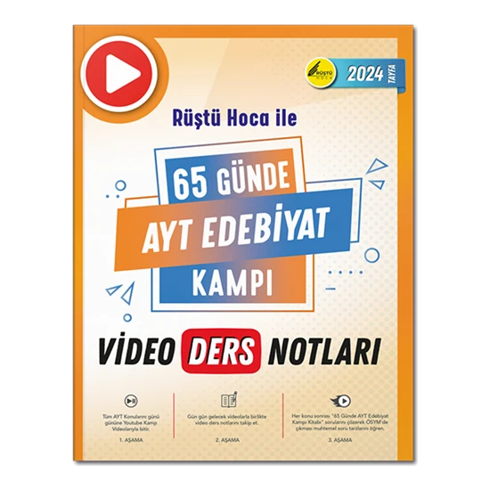 Rüştü Hoca Yayınları 65 Günde AYT Edebiyat Video Ders Notları