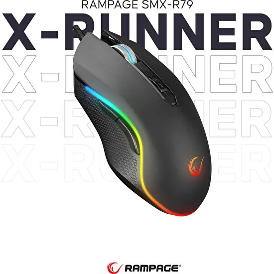 Rampage SMX-R79 X-Runner Rgb 10000DPI Oyuncu Mouse
