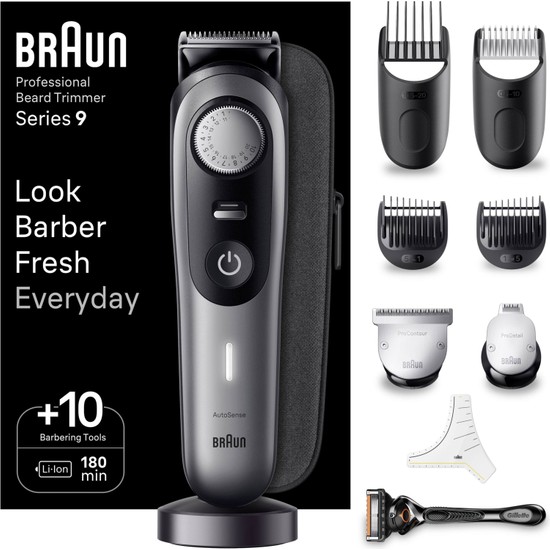 Braun Sakal Düzeltici Series 9 BT9420, Berber Araçları Dahil Tıraş Makinesi