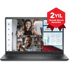 Dell Vostro 3520 Intel Core I7 1255U 16GB 512GB SSD Windows 11 Home 15.6" Fhd 120Hz Taşınabilir Bilgisayar N5305PVNB3520U002