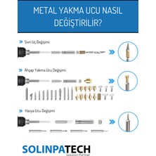 Solinpatech 60W Isı Ayarlı Ahşap Yakma Havya Kalemi ve 30 Ağaç Dağlama Kesme Oyma Kabartma Lehimleme Uç Seti