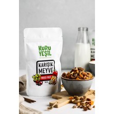 Kuru Yeşil Karışık Meyve Kurusu -  Dried Fruit Mix - Healthy Snack -  Dried Apricot -Dried Fig - 2X100 gr