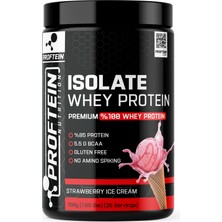 Proftein Whey Isolate 750 gr 25 Servis Strawberry Ice Cream + Shaker ve 2 Adet Tek Kullanımlık Pre-Workout