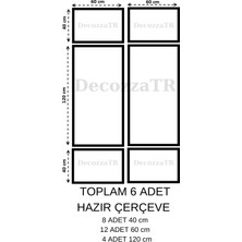 Decozza Dekoratif Boyanabilir Hazır Çerçeve