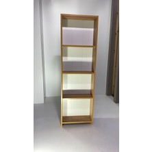 BGR Mobilya Kitaplık 3 Raflı Çok Amaçlı Dosya Kitap Rafı Ofis Salon Raf