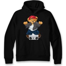 Ada Bebek Çocuk Oversize Hiphop Bear Baskılı Çocuk Sweatshirt