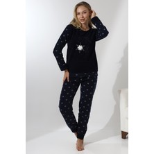 Wordex Fawn 5020 Peluş Welsoft Polar Kışlık Yumoş Kadın Pijama Takımı