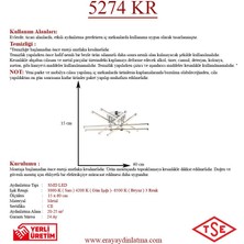 Eray Aydınlatma 5274 Krom LED Avize(Beyaz Işık -Sarı Işık - Gün Işığı)