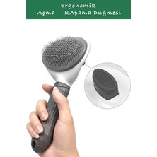 Chef Desing Otomatik Temizlenen Tuşlu Evcil Hayvan Fırçası Kedi Köpek Tarağı Kıl Tüy Toplama Tiftik Masaj Aleti