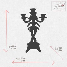 Mukemel Palmiye Ağacı Mumluk Figür Dekoratif Şamdan & Mumluk Masa Dekorasyon Salon Ofis Aksesuarları